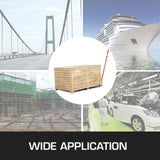 VEVOR Prylever Bar 3T Capacity Steel Pry Lever Bar Heavy Duty with Wheels Prylever with 1.5 m Length V952-QG3T1.5M000000001V0