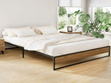 Artiss Bed Frame Metal Bed Frame Bed Base OSLO - Queen MBED-C-OSLO-Q-BK