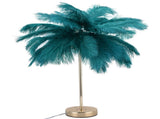 G4 Ostrich Feather Table Lamp Night Light Bedside Light Decoration Lamp for Bedroom Wedding RoomDark V1294-YM0901-3119210093319