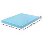 Giselle 12cm Memory Foam Mattress Topper Ventilated Cool Gel Bamboo Cover King MATTRESS-TOP-VH-GEL-12-K