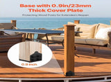 8x8 Post Base 2 Pcs, Inner Size 7.9x7.5 inch / 200x190 mm Post Brackets, Heavy Duty Carbon Steel V952-BBLZDZTG1PCSPAADQ001V0