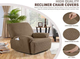 Recliner Covers, Stretch Reclining Chair Covers, Recliner Sofa Slipcovers Stripe Jacquard Recliner V1258-DP02-C-1276