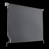 Retractable Straight Drop Roll Down Awning Garden Patio Screen 2.1X2.5M V63-842931