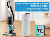 6-pack 3831 Vacuum Cleaner Brush Roll ilter Replacement Parts or Bissell Crosswave H2/3845N/3831 V1259-DP01-F-485