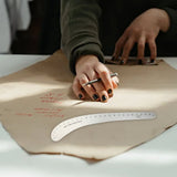 24" French Curve Ruler - Aluminum Alloy Sewing & Pattern Making Ruler with Clear Scale for Quilting, V1366-AZ2-W-16547