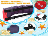 Inflatable Swim Belt Pool Flotation Portable Waist Floatation Aid for Adults Adjustable Training V1259-DP01-A-681
