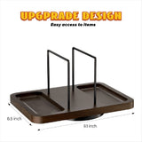 Napkin Holder for Table, Rotating Metal Napkin Dispenser with Salt and Pepper Shakers Caddys V1370-AZ4-10338