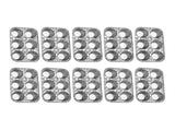 6 Cup Aluminum Pans Disposable Aluminum Foil Muffin Tin Baking Pans for Kitchen Oven Baking V1192-AZ-W-28127