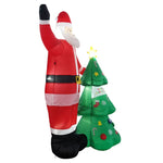 Festiss 2.5m Santa and Christmas Tree Christmas Inflatable with LED V227-3310642000540