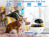 Automatic 3 in 1 Interactive Cat Toy with Laser and Feather for Indoor V1192-AZ-W-25009