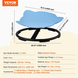 VEVOR Elephant Kids Spinning Chair 220 lbs Sensory Swivel Chair Seat Blue V952-ETZYYXLS100KM776MV0