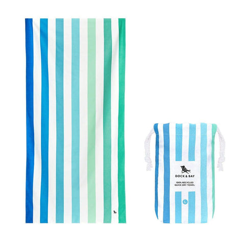 Dock & Bay Beach Towel Cabana Collection L | Quick Dry | Endless River DB-TOWLB-SUM-LG-ENDRVR