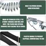 Ring Clamp with Clips Fences, Car Cushions Metal Fencing Pig Ring Clamp Wire Mesh Clamp for Pet V1237-MS-626-229