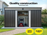 Giantz Garden Shed Outdoor Storage 2.60x1.95M Tool Sheds Workshop House Shelter SHED-FLAT-6X9-ABC