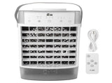 Desktop Air Conditioner Fan Remote Control Quiet Cooling Misting Fan for Office Dormitory Grey V1294-YM0901-3113240184112