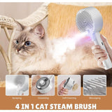 Cat Steam Brush, 4 In 1 Cat Steam Brush Self-Cleaning Cat Brush, Cat Brush With Water Tank Pet V1188-MS-227-2483