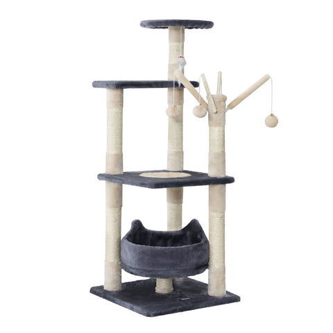 i.Pet Cat Tree 110cm Tower Scratching Post Scratcher Wood Condo House Bed Toys PET-CAT-FL025-GR