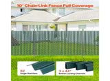 Bottom Locking Privacy Slats, Single-Wall Vertical Bottom-Locking Slats for Chain-Link Fence, V952-DBYSBTDBPE5FG3HV0V0