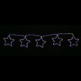 LED Ropelight 5 Stars Chain available in 2 Colors - Multicolor V720-XL1429M