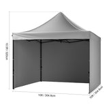 304.8 x 304.8 cm Pop up Canopy with Removable Sidewalls, Instant Canopies Portable Gazebo & Wheeled V952-DCSYPSH1010FTAFO2V0