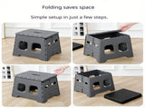 Grey Portable Folding Toilet Stool Outdoor Camping Car Emergency Portable Potty Chair V888-ELOSUNG51318