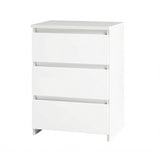 Levede Bedside Table Side Table 3 Drawers Storage Nightstand Bedroom Cabinet NI1081-WH-AU