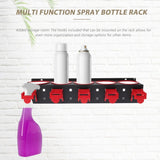 Spray ttle Organizer Wall Mount Rack for Home Use and Car Detailing with Space Saving Design V1366-AZ2-W-11329