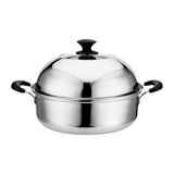 Steam Pot with Clear Lid 201 Stainless Steel Multipurpose Stock Pot Kitchen Cookware for Cooking V1294-YM0901-3118230431511