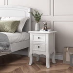 French Bedside Table Nightstand White Set of 2 V264-TAB-712C-WHE-2PC-1