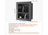 Shower Niche 40.6 x 50.8 x 10.2 cm Recessed Wall Divider Shelf Bathroom V952-SLLYBK2C16INJ0D06001V0