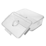 Reusable Clear Bread Container with Built in Timer for Kitchen Countertop Freshness V1366-AZ2-W-12035
