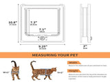 cat door 4 Switching Modes Locking for Interior Door, Small Cat Door with Magnets for Interior V1366-AZ2-W-04170