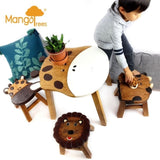 Hand Carved Children's Table Wooden GIRAFFE Theme V277-HCCTWGT