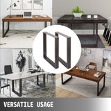 72 x 60 cm Dining Table Legs Office Table Legs Set of 2 Steel Table Legs Computer Desk Legs Steel V952-ZT600X720MM000001V0