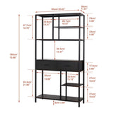 Rustic Accent Bookshelf 90CM Wide Plant Display Rack V178-66793