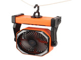 Camping Fan with LED Lantern 4 Levels 270 Degree Pivot Large Air Volume USB Rechargeable Outdoor V1294-YM0716-3113220171012