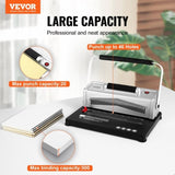 Coil Spiral Binding Machine, Manual Book Maker with Electric Binding, 46-Holes Binding 500 Sheets V952-ZDJ20XQSSDDKSX71ZV3