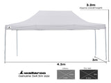 Gazebo Tent Marquee 3x4.5m PopUp Outdoor Wallaroo White GAZ-POP-3X45-WH