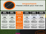 Kahuna 10ft Replacement Trampoline Safety Pad Cover and Jumping Spring Mat - Orange KAH-PDMAT-10-OR