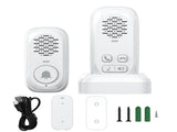 RF433 Wireless Intercom Ring Doorbell Chime with 1 Inside Sensor 984ft Range No Internet Required V1294-YM0901-H48995W