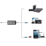 UHF Wireless Headset Microphone with Receiver Lavalier Microphone Set Style 1 V1263-JX-7001-2