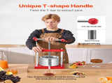 0.8 Gal/3L Fruit Wine Press, 2 Stainless Steel Barrels, Manual Juice Maker, Cider Apple Grape V952-GJYZJTMBXG3L4YRM6V0