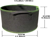 5 pieces - growing bag - Grow bag - 5 Gallon - Grow pot - bag - Sustainable - Reusable V1188-NK-BOL-561
