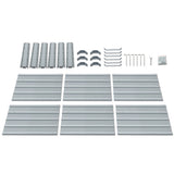 Green Fingers 2x Garden Bed 130x130x46cm Planter Box Raised Container Galvanised GARDEN-ALUMGR-13-FC2