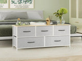 Black Chest of 5 Drawers Storage Cabinet Dresser Unit for Living Room or Bedroom V178-59325