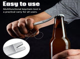 40 Pieces Mini Pry Bar Stainless Steel Flat Bar Multifunction Small Pry Bar Mini Crowbar Survival V1192-AZ-W-28823