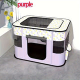 Foldable Pet Playpen for Cats and Small Dogs, Portable Puppy Exercise Cage, Indoor Pet Enclosure V1341-ZY-2A7CVKYU-2XL-GREEN