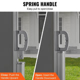 Retractable Side Awning, 180X600cm Aluminum Outdoor Privacy Screen, 280g Polyester Water-proof V952-ZYPF180X600CMGY01V0