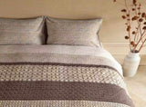 Bedding House Mathis Natural Cotton Quilt Cover Set King V442-HIN-QUILTCS-MATHIS-NATURAL-KI