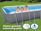 Bestway Swimming Pool 640x274x132cm Steel Frame Above Ground Pools Filter Pump Ladder 19281L BW-POOL-SQ-640-5612